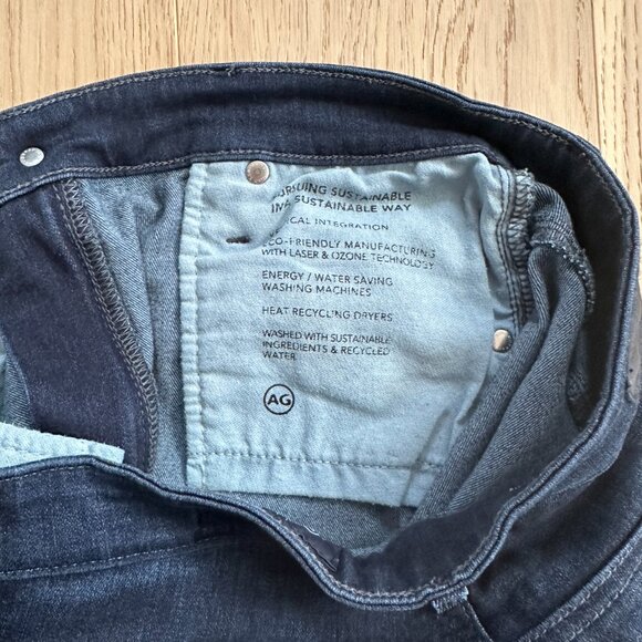 AG Farrah High-Rise Skinny, Dark Wash, VERY Stretchy, 27R, Ankle length 26" - Picture 4 of 8